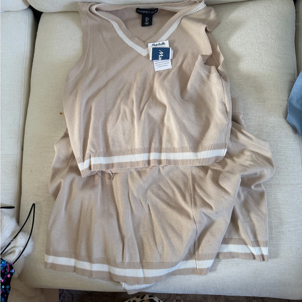Marshalls Tan Pencil Skirt